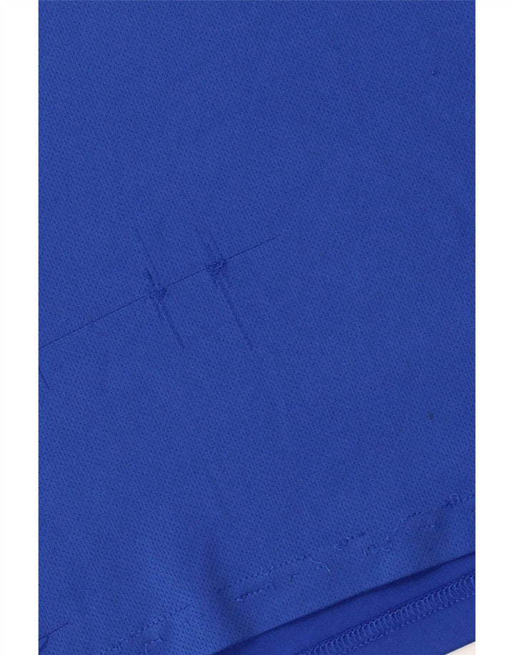 Adidas Boys Aeroready T-Shirt Top 8-9 Years Blue Polyester