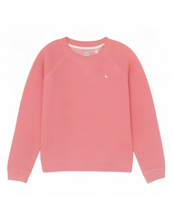 Jack Wills Γυναικεία φούτερ υπερμεγέθη Jumper UK 8 Small Pink Cotton