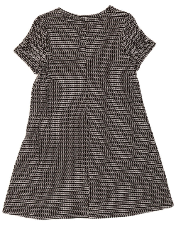 Zara Γυναικείο T-Shirt Φόρεμα UK 12 Medium Black Geometric