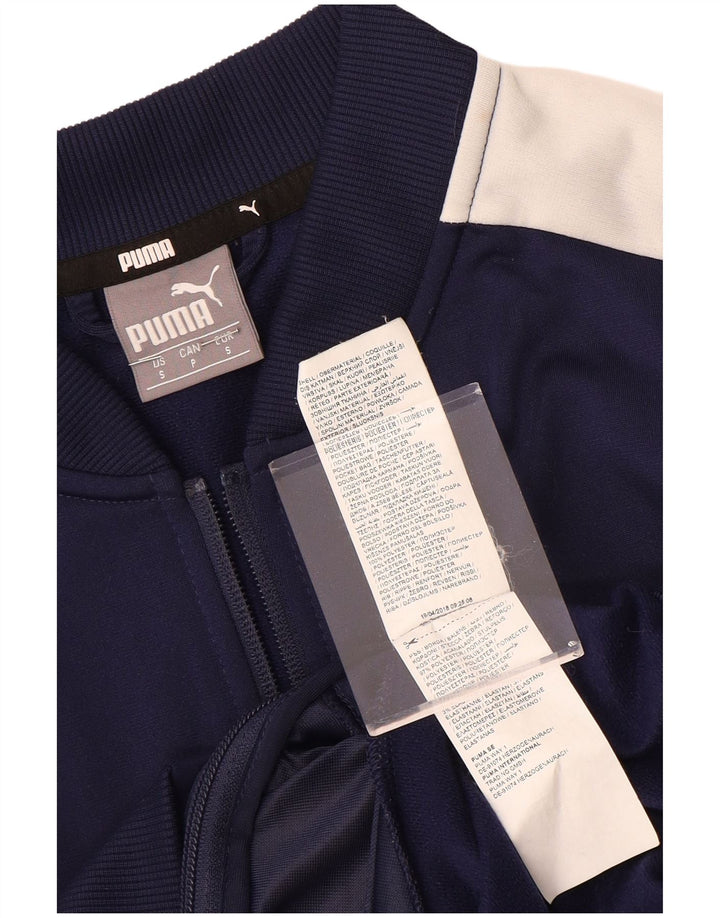 Ανδρική αθλητική φόρμα Puma Μπουφάν Μικρό μπλε Navy Colourblock Πολυεστέρας