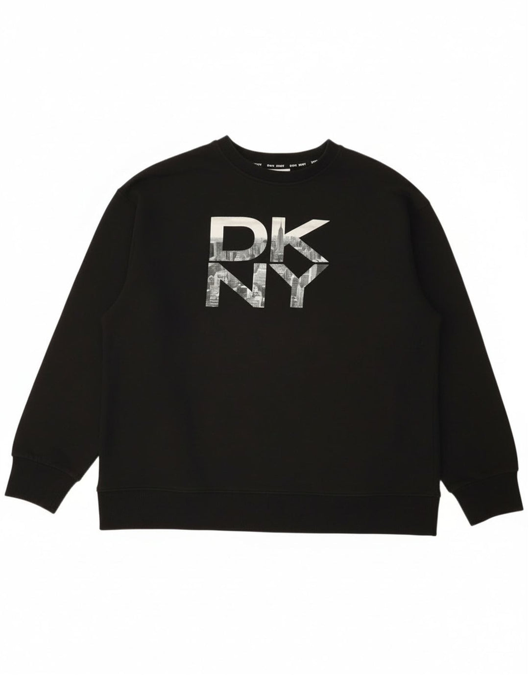 Ανδρικό γραφικό φούτερ Dkny, μεσαίο μαύρο βαμβακερό