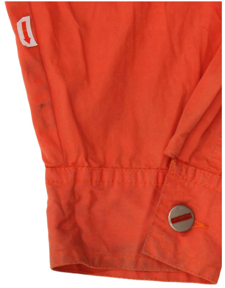 QUARRY Mens Utility Jacket UK 42 XL Orange Cotton