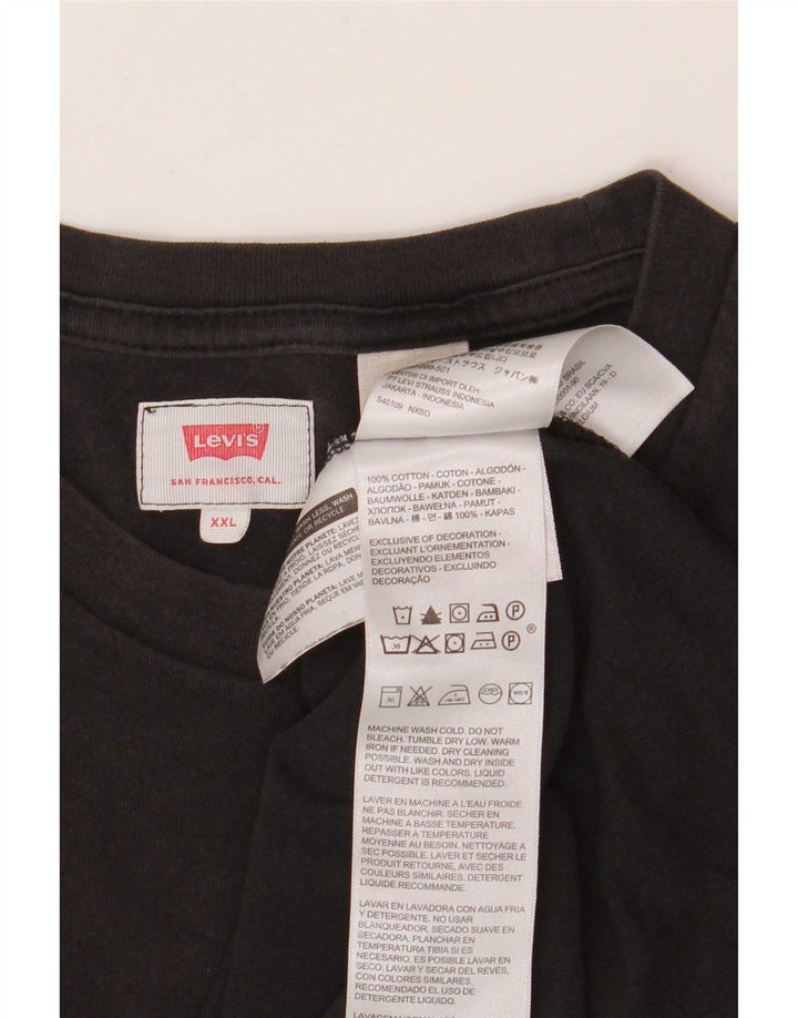 Ανδρικό T-Shirt Levi's Top 2XL Μαύρο βαμβακερό