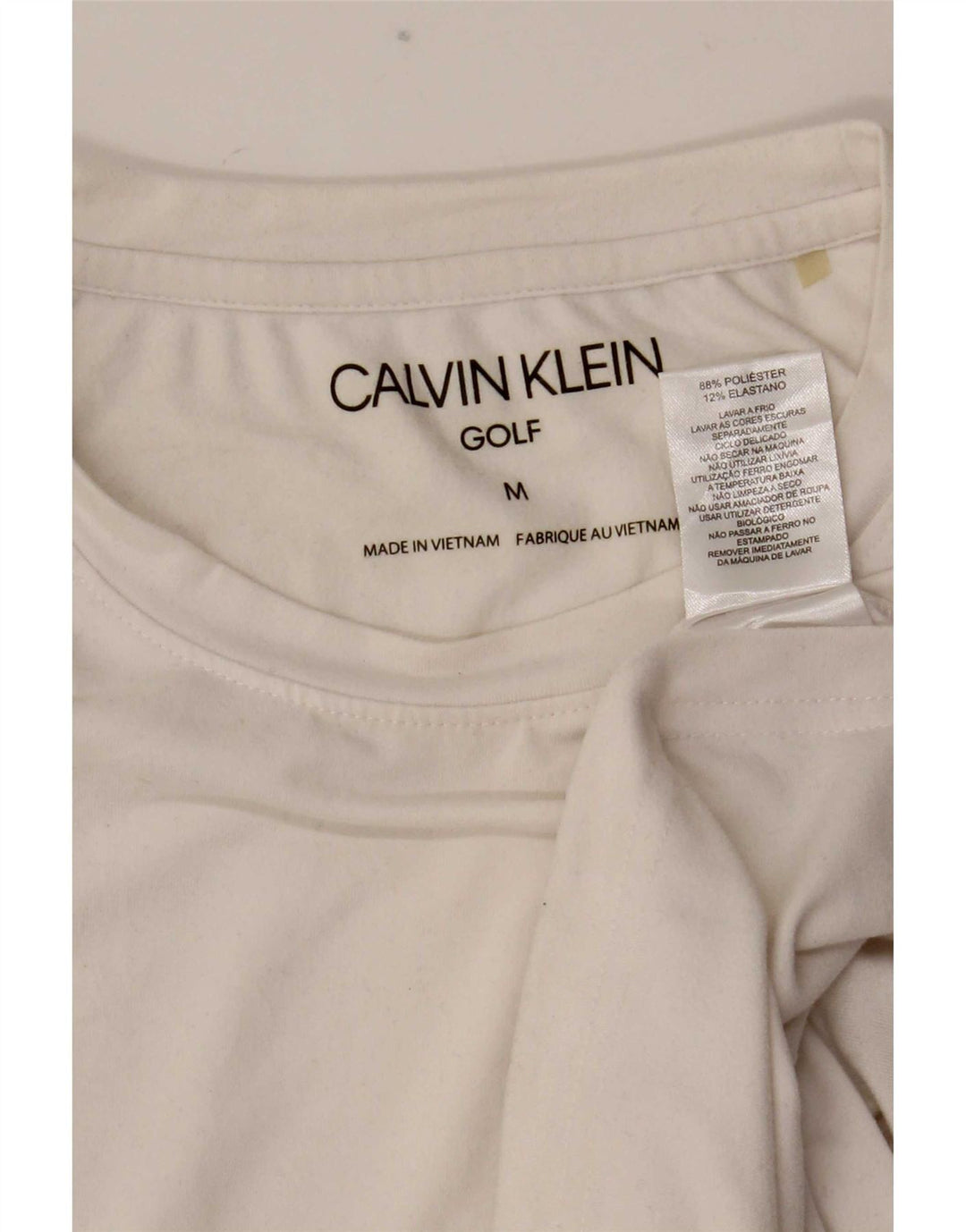 Ανδρικό T-Shirt Calvin Klein Top Medium White Polyester