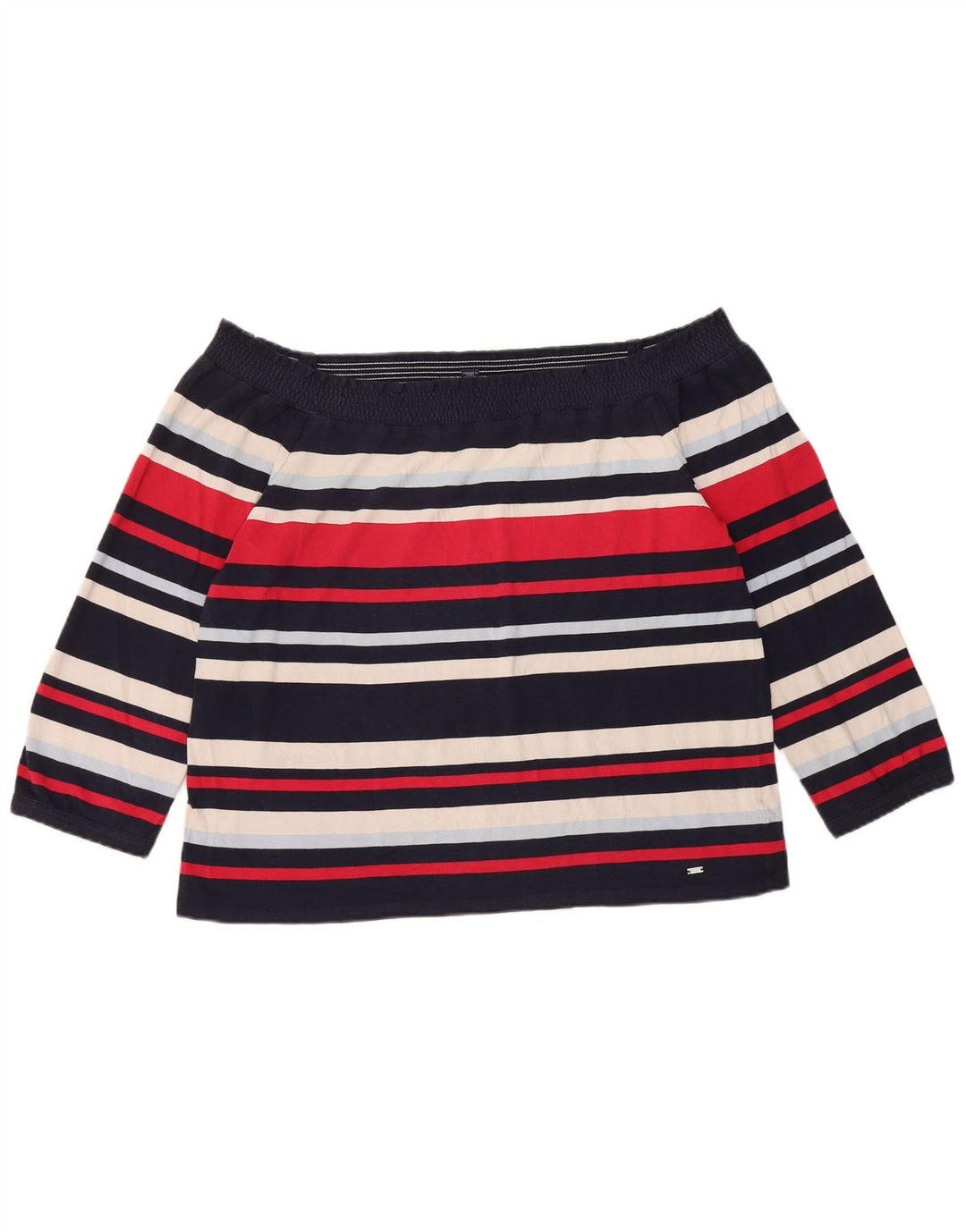 Tommy Hilfiger γυναικείο μανίκι 3/4 τοπ ώμου UK 14 Μεγάλο πολύχρωμο