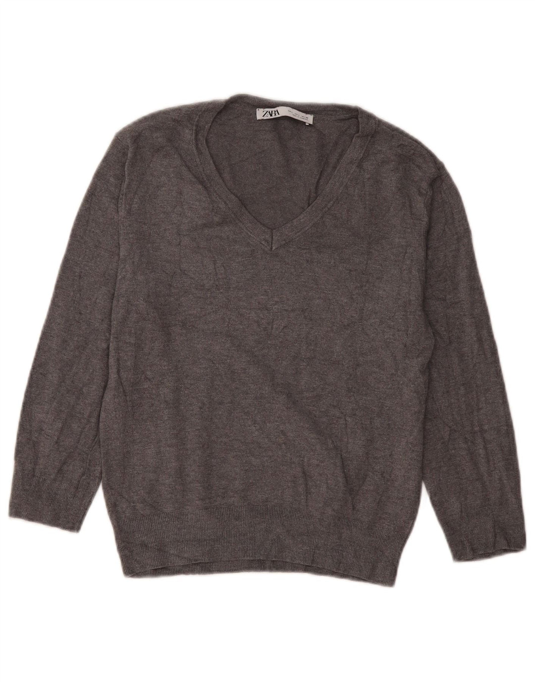 Zara Γυναικείο πουλόβερ UK 16 Large Grey