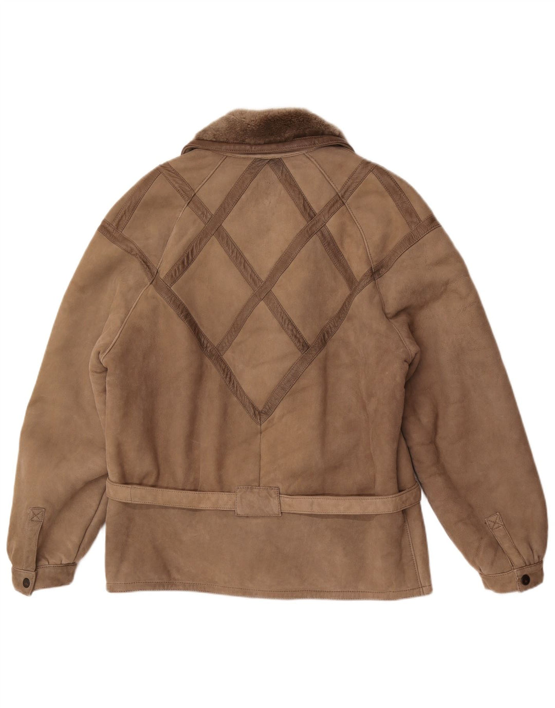 Vintage Γυναικείο Shearling Jacket UK 18 XL Γκρι