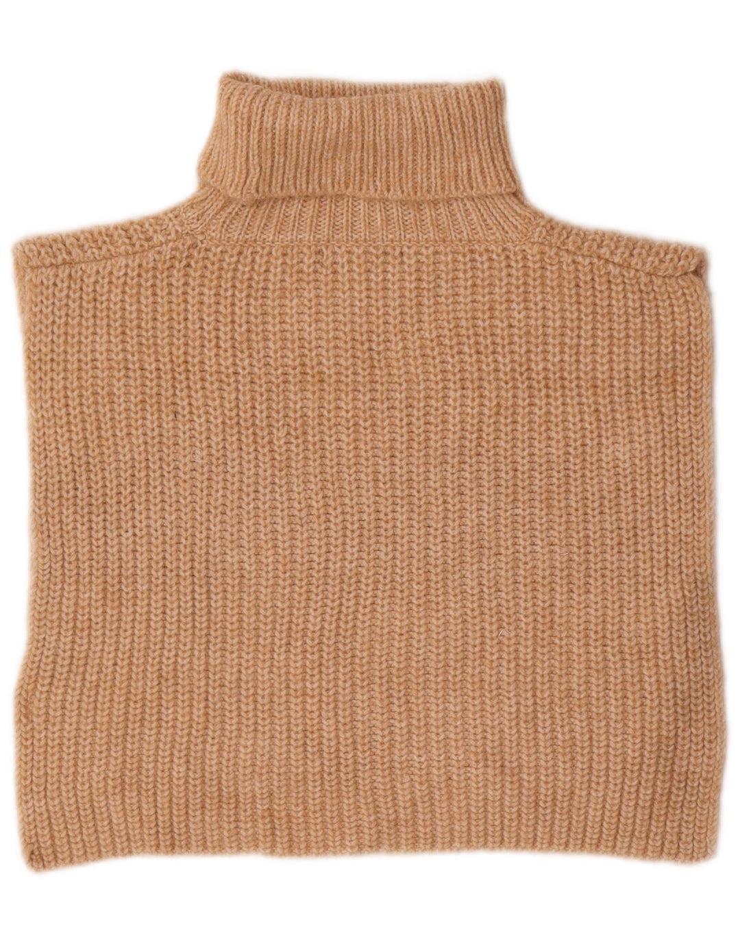 MARKS & SPENCER Γυναικείο Crop Αμάνικο Poncho Jumper UK 10 Small Beige