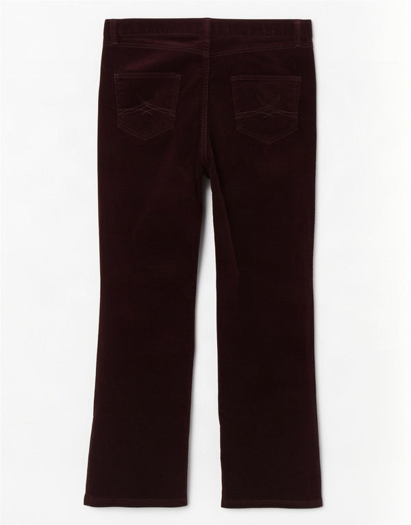 Marks & Spencer Γυναικείο κοτλέ παντελόνι UK 14 Medium W34 L27 Burgundy