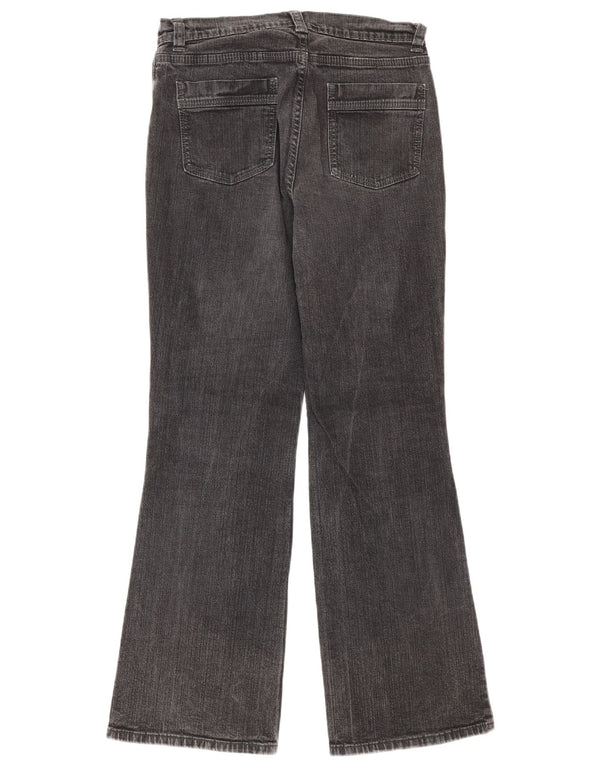 Marks & Spencer Γυναικεία Bootcut Jeans UK 10 Small W27 L29 Μαύρο βαμβακερό
