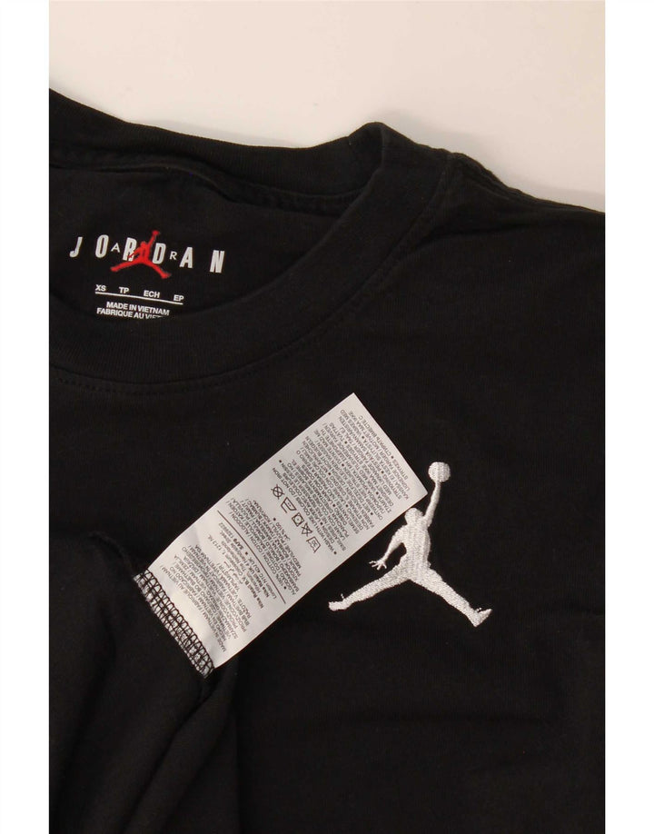 Jordan Ανδρικό T-Shirt Top XS Μαύρο βαμβακερό