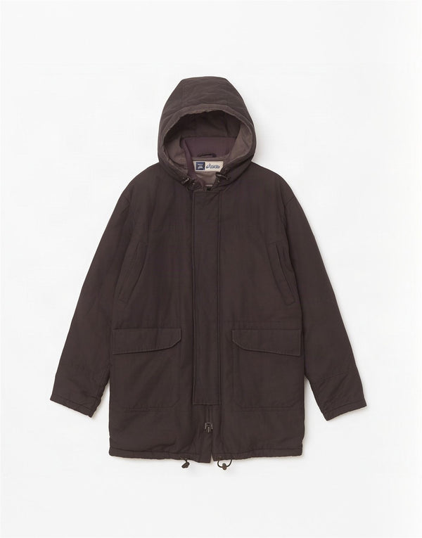 Ανδρικό μπουφάν Parka με κουκούλα Asics UK 40 Large Black