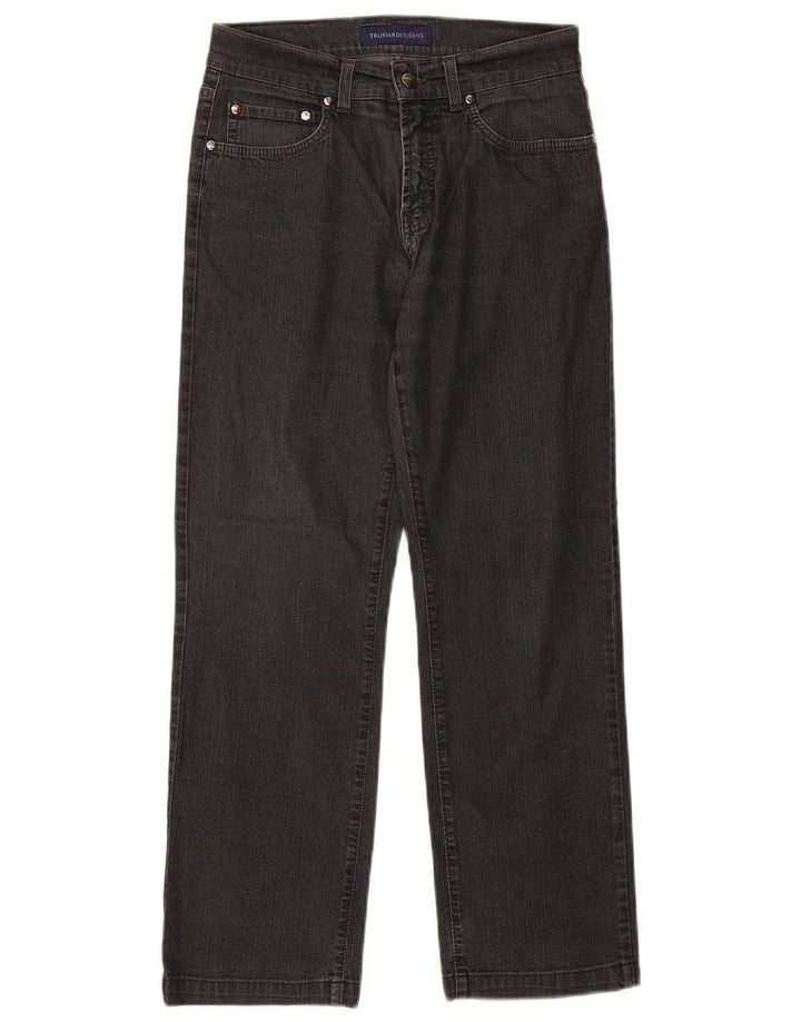 TRUSSARDI Γυναικείο ίσιο τζιν W31 L27 Γκρι