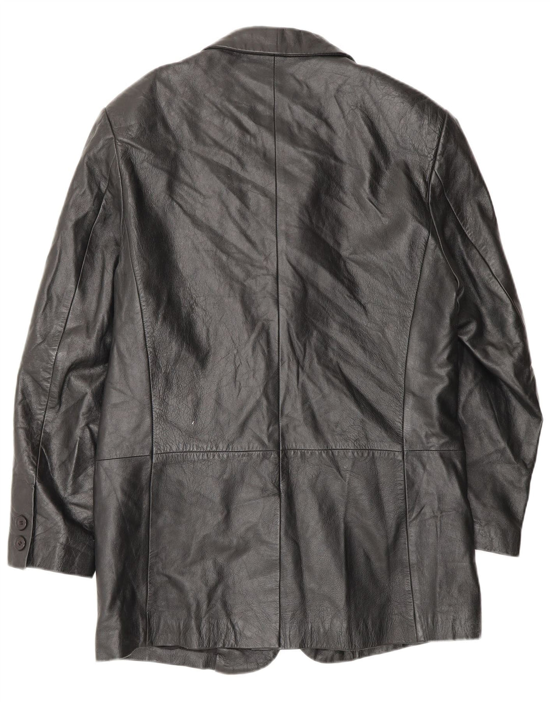 Conbipel Ανδρικό Δερμάτινο Παλτό IT 46 Small Black Leather