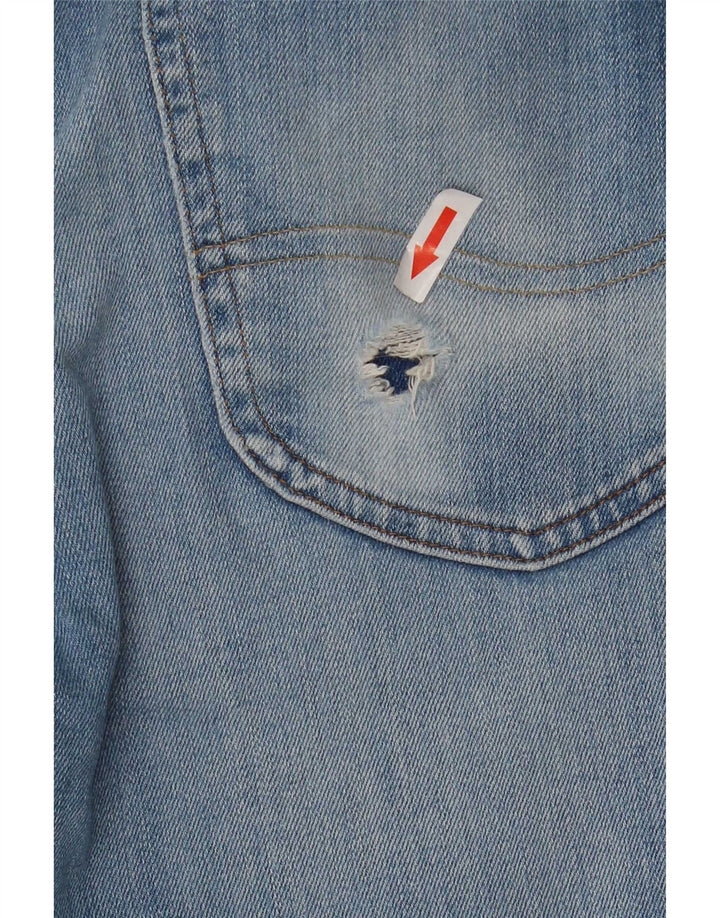 Lee Mens Luke Straight Jeans W31 L29 Blue Cotton