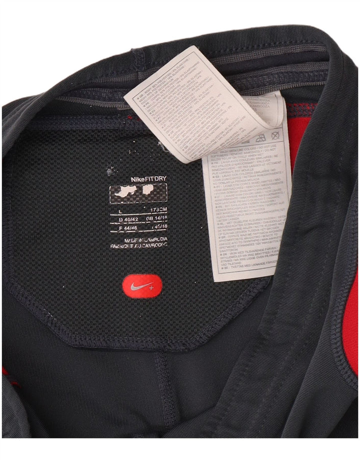 Γυναικείο αθλητικό σορτς βερμούδων NIKE UK 14/16 μεγάλο γκρι χρώμα