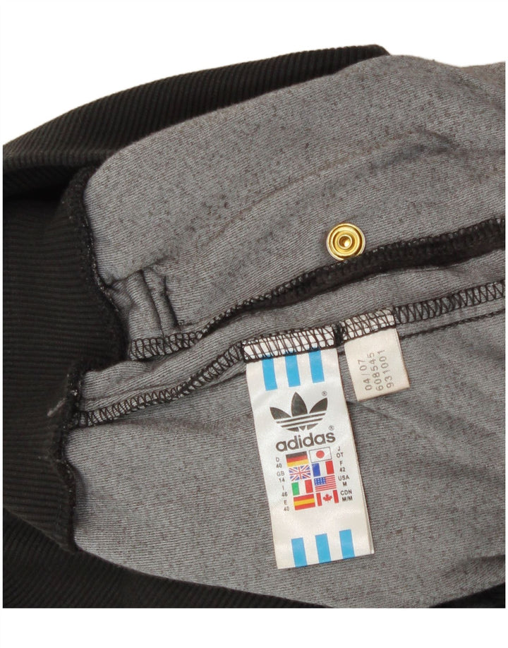 Γυναικεία βελούδινη αθλητική φόρμα Adidas UK 14 μεγάλα βαμβακερά γκρι