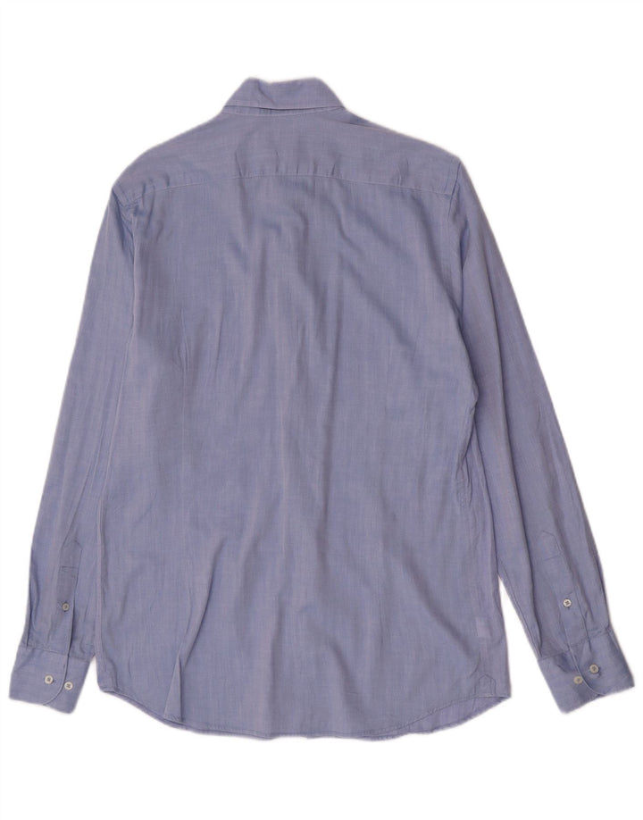 Ανδρικό πουκάμισο Massimo Dutti EU 40 15 1/2 Medium Blue Cotton