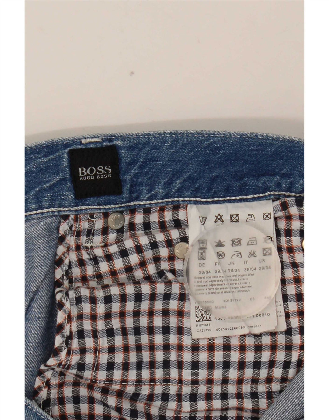 Ανδρικό τζιν ίσιο Hugo Boss W38 L34 Μπλε βαμβακερό