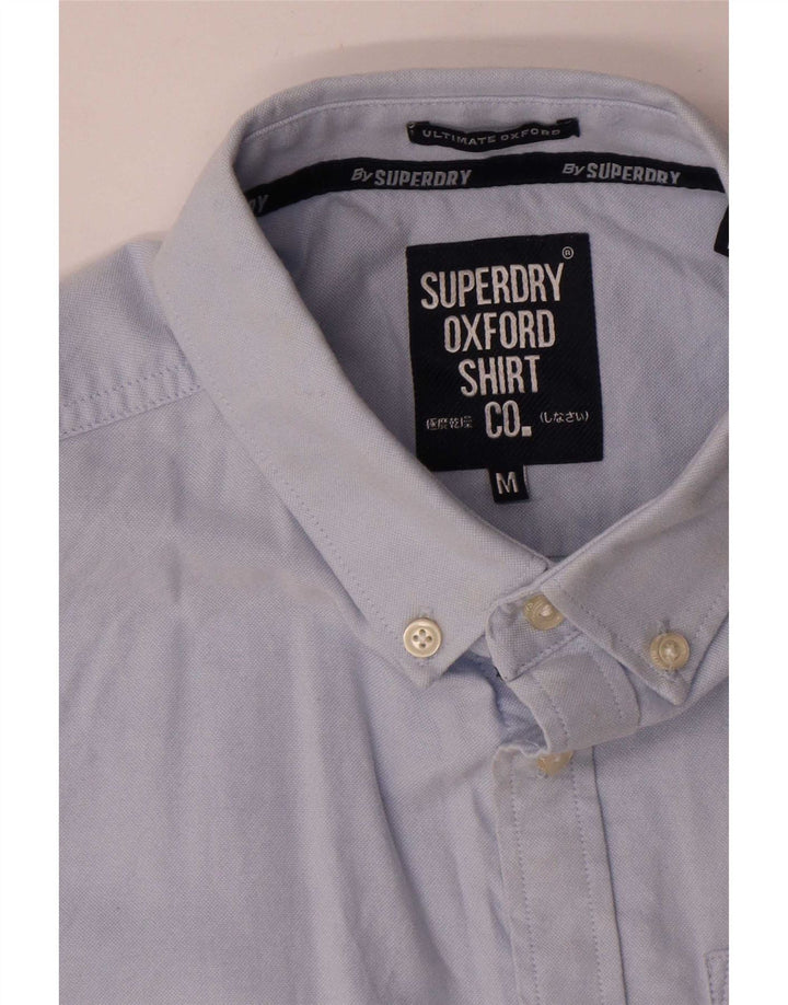 Ανδρικό κοντομάνικο πουκάμισο Superdry, μπλε βαμβακερό