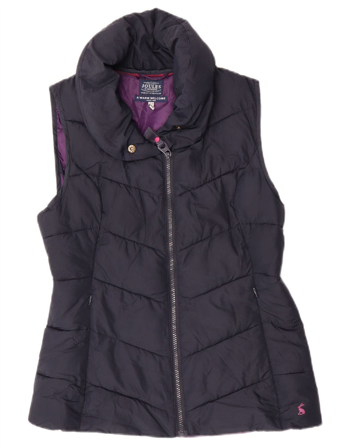 Joules Γυναικείο padded Gilet UK 10 Small Navy Blue Polyester