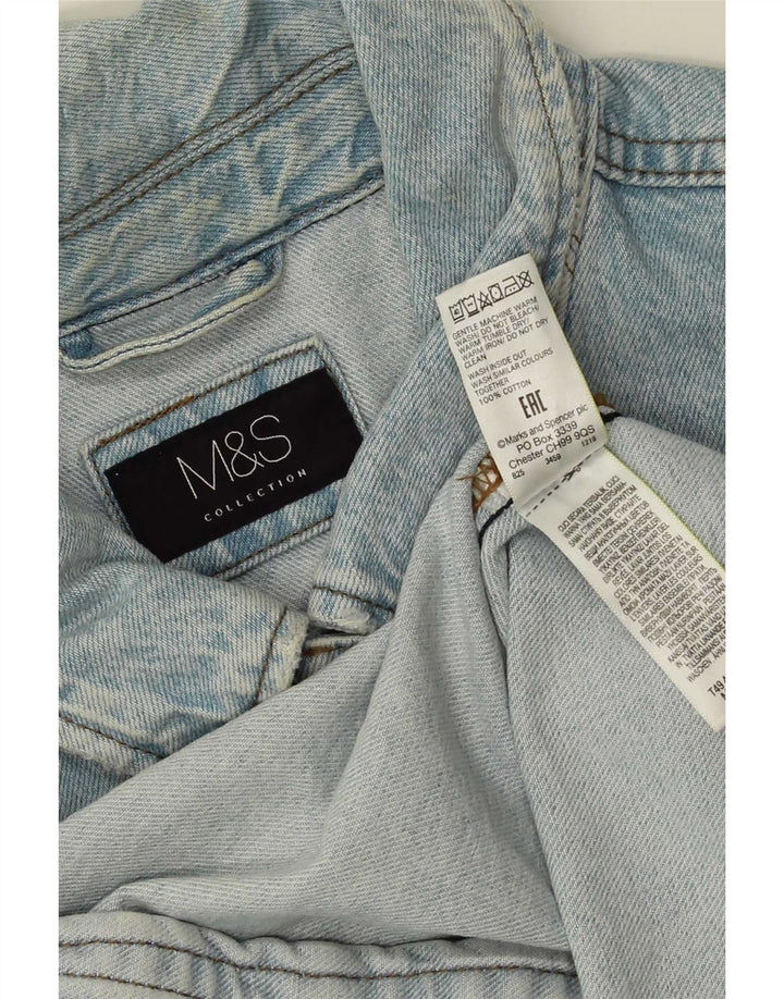 Marks & Spencer Γυναικείο Τζιν Μπουφάν UK 28 6XL Μπλε βαμβακερό