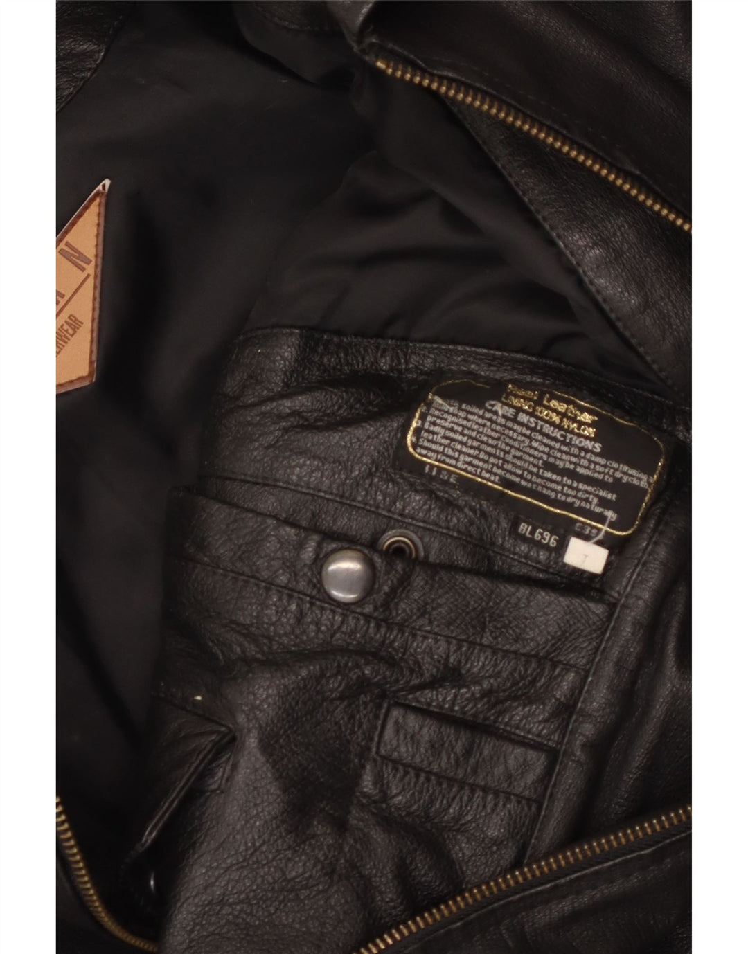 MILAN Ανδρικό Δερμάτινο Μπουφάν UK 40 Large Μαύρο Δερμάτινο