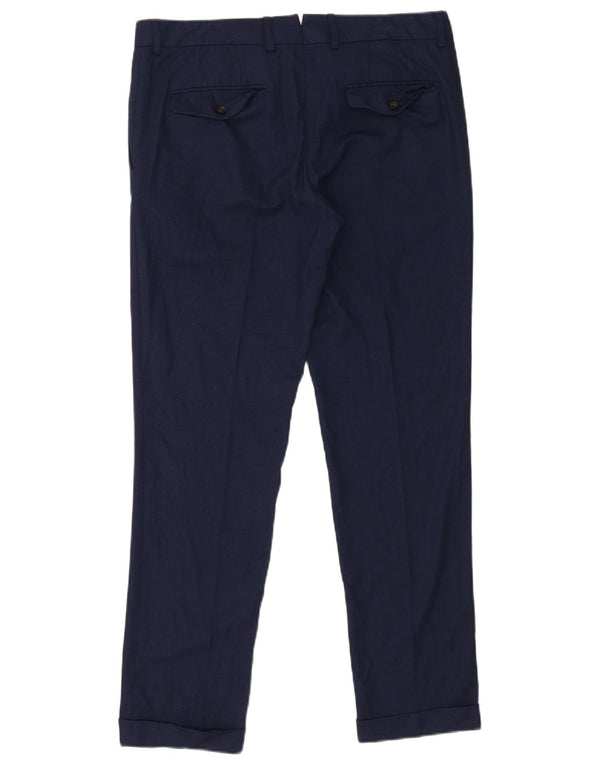Zara Ανδρικό Παντελόνι Κοστούμι EU 42 Large W32 L31 Navy Blue