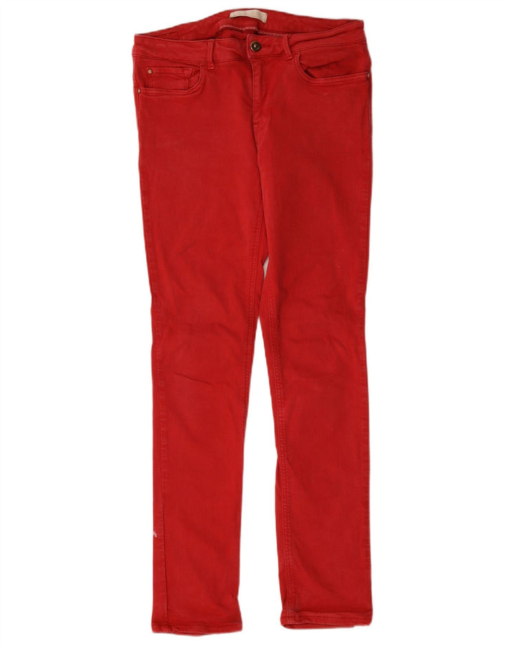 Zara Γυναικείο Skinny Jeans EU 40 Medium W30 L30 Red