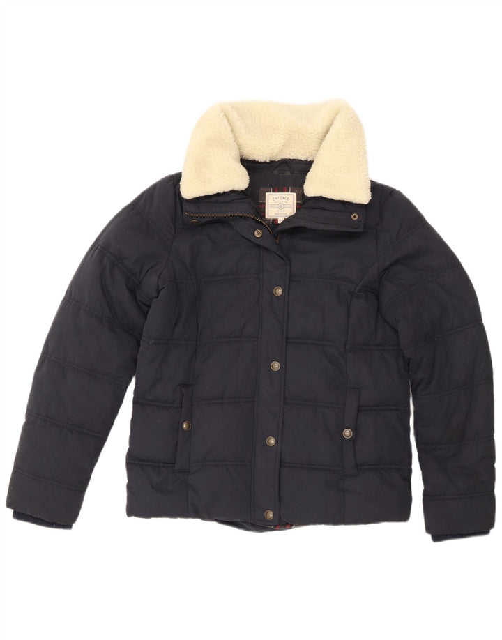 Fat Face Γυναικείο μπουφάν UK 12 Medium Navy Blue Polyester