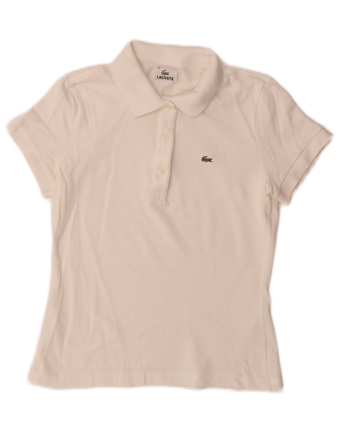 Γυναικείο πουκάμισο Polo Lacoste Νούμερο 38 Medium White