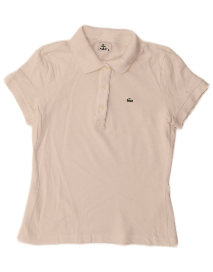 Γυναικείο πουκάμισο Polo Lacoste Νούμερο 38 Medium White