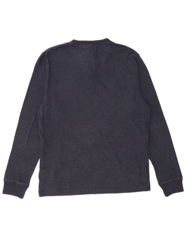 Ανδρικό μπλουζάκι Superdry μακρυμάνικο 2XL Navy Blue βαμβακερό