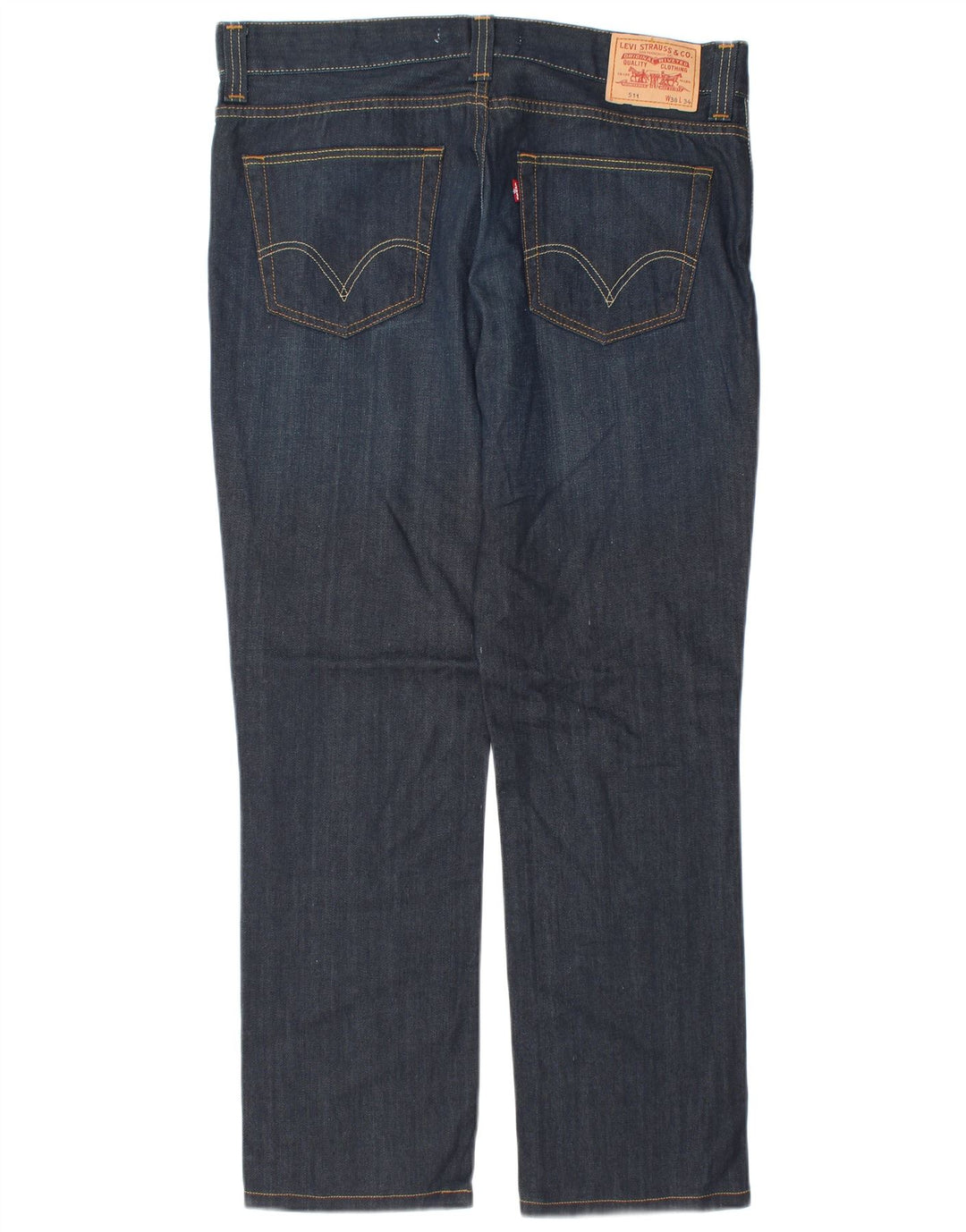 Levi's Mens 511 Slim Jeans W38 L31 Navy Blue Cotton