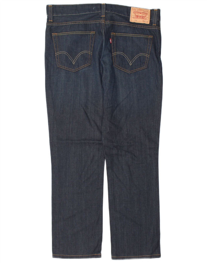 Levi's Mens 511 Slim Jeans W38 L31 Navy Blue Cotton