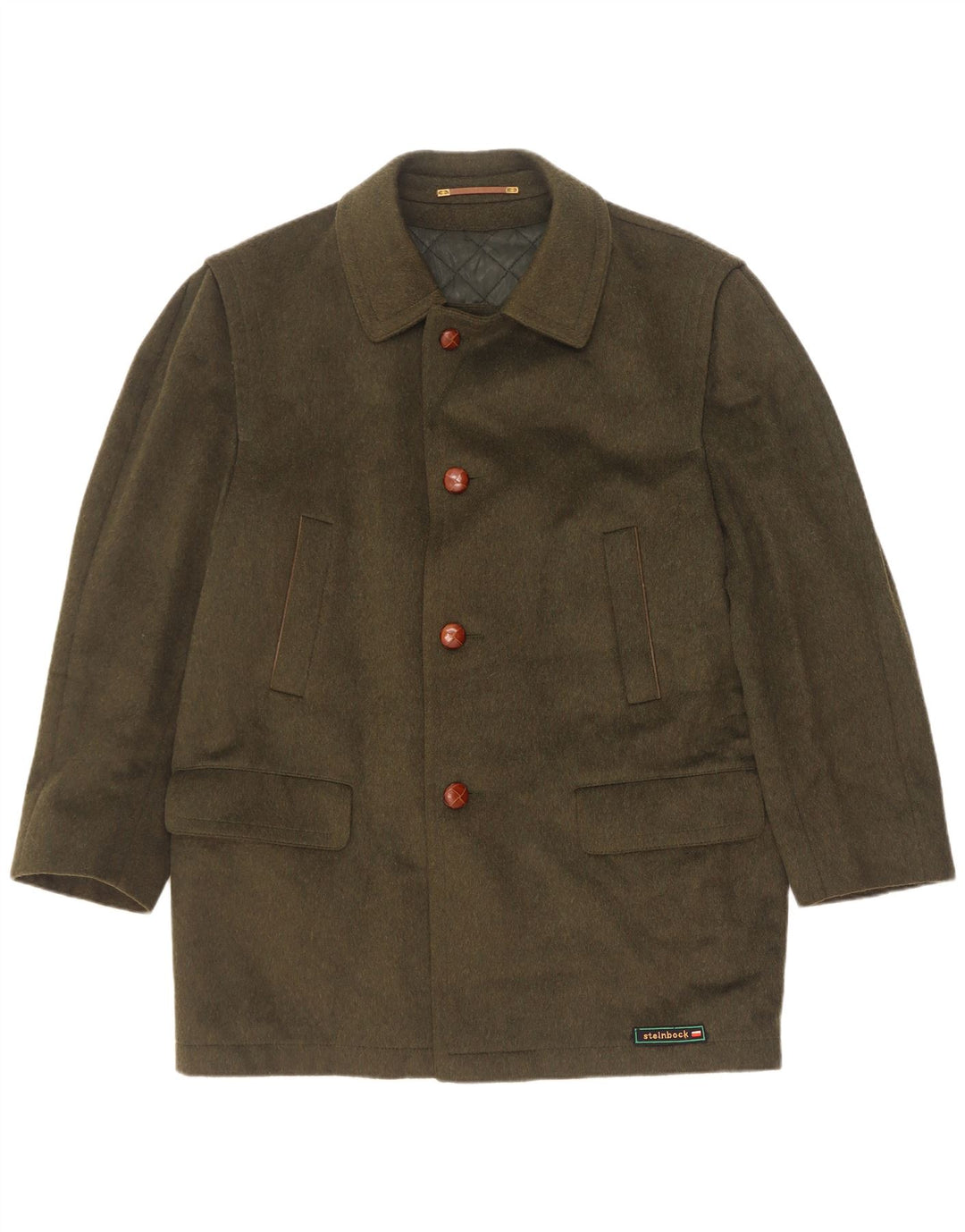 Ανδρικό πανωφόρι Steinbock IT 48 Medium Khaki Wool