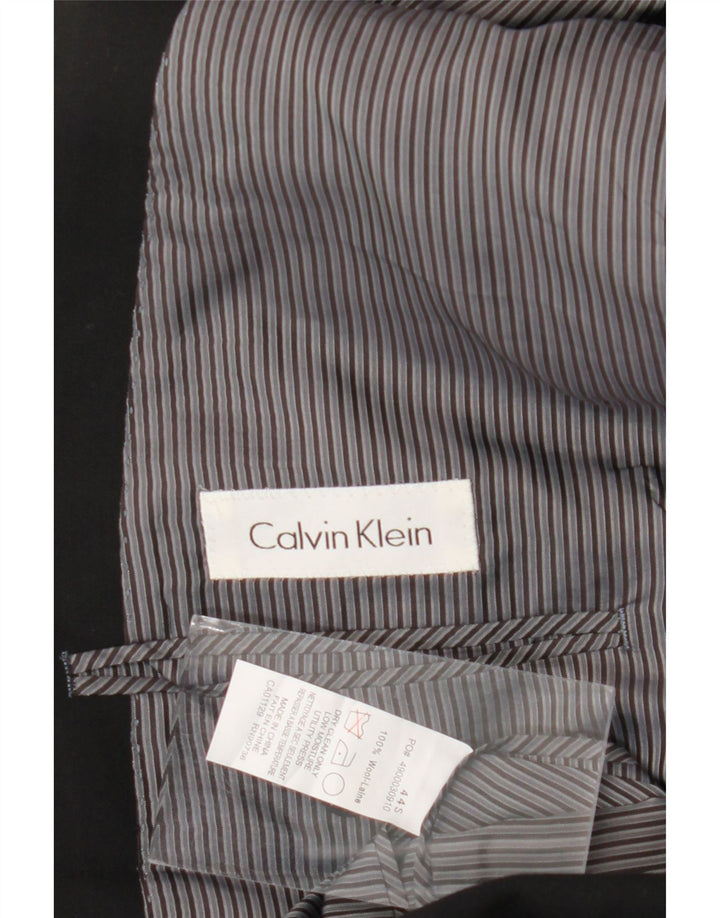 Calvin Klein Ανδρικό σακάκι σακάκι με 2 κουμπιά UK 44 μεγάλο μαύρο μαλλί