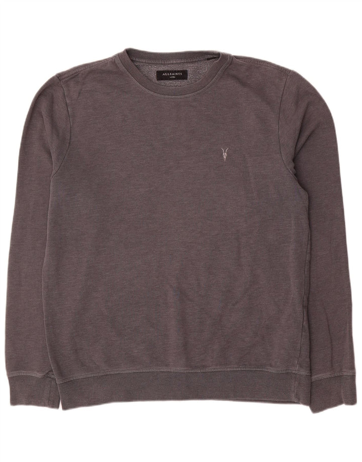 Ανδρικό φούτερ All Saints Jumper μεγάλο γκρι βαμβακερό