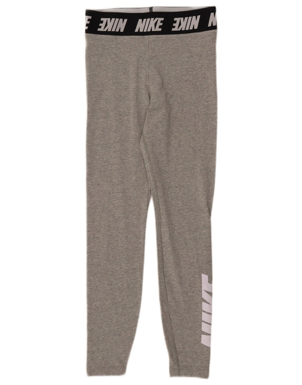 Γυναικεία γραφικά κολάν NIKE UK 8 Small Grey Cotton