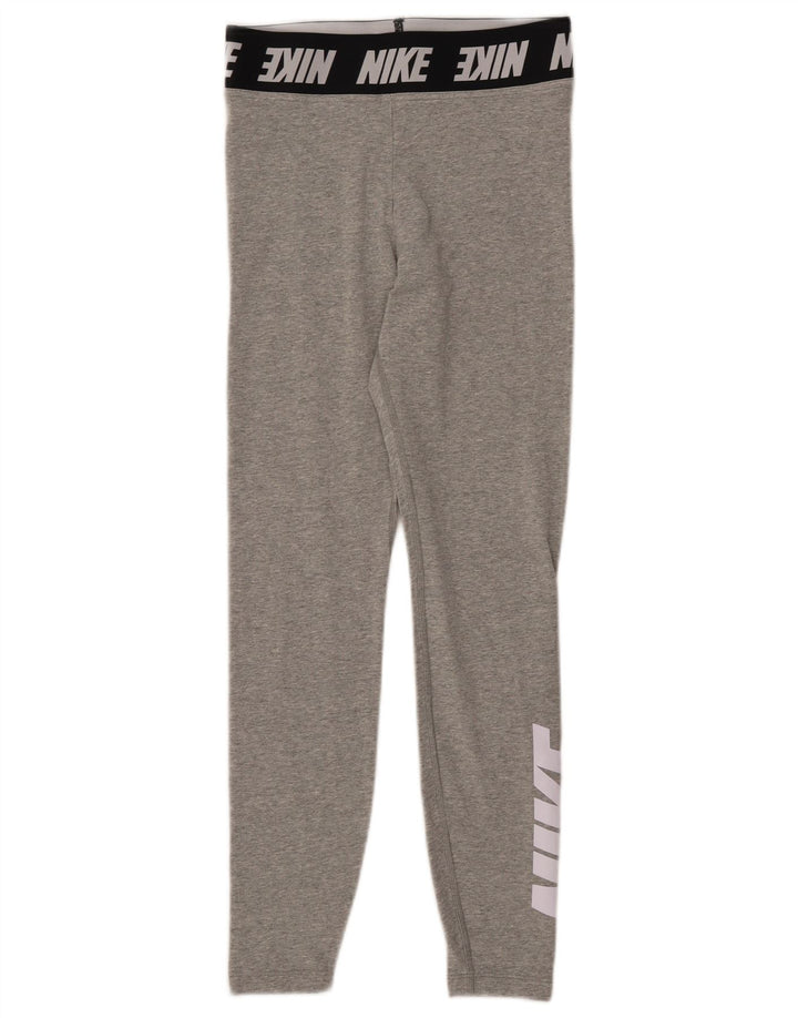 Γυναικεία γραφικά κολάν NIKE UK 8 Small Grey Cotton