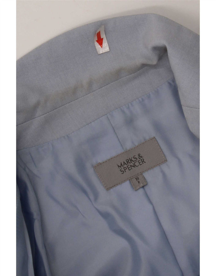 Marks & Spencer Γυναικείο μπλέιζερ με 2 κουμπιά μπουφάν UK 10 Small Blue