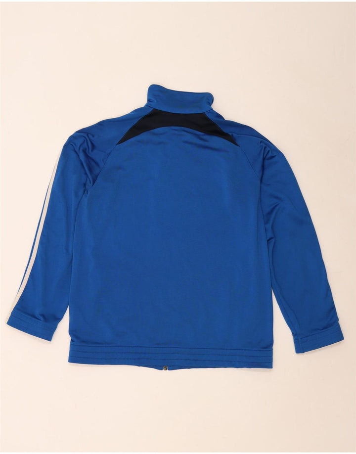 Κορυφαία φόρμα Adidas Boys 15-16 Years Blue Colourblock Polyester