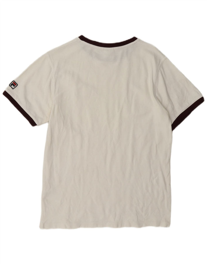 Ανδρικό T-Shirt Fila Top μεγάλο λευκό βαμβακερό