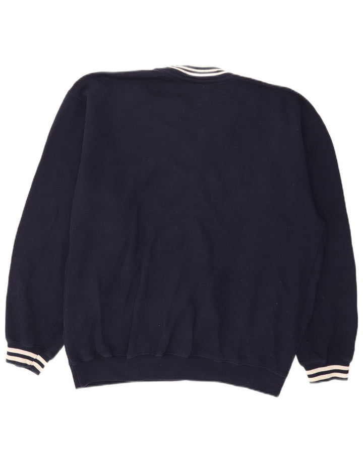 Ανδρικό γραφικό φούτερ Reebok Jumper Medium Navy Blue Polyester