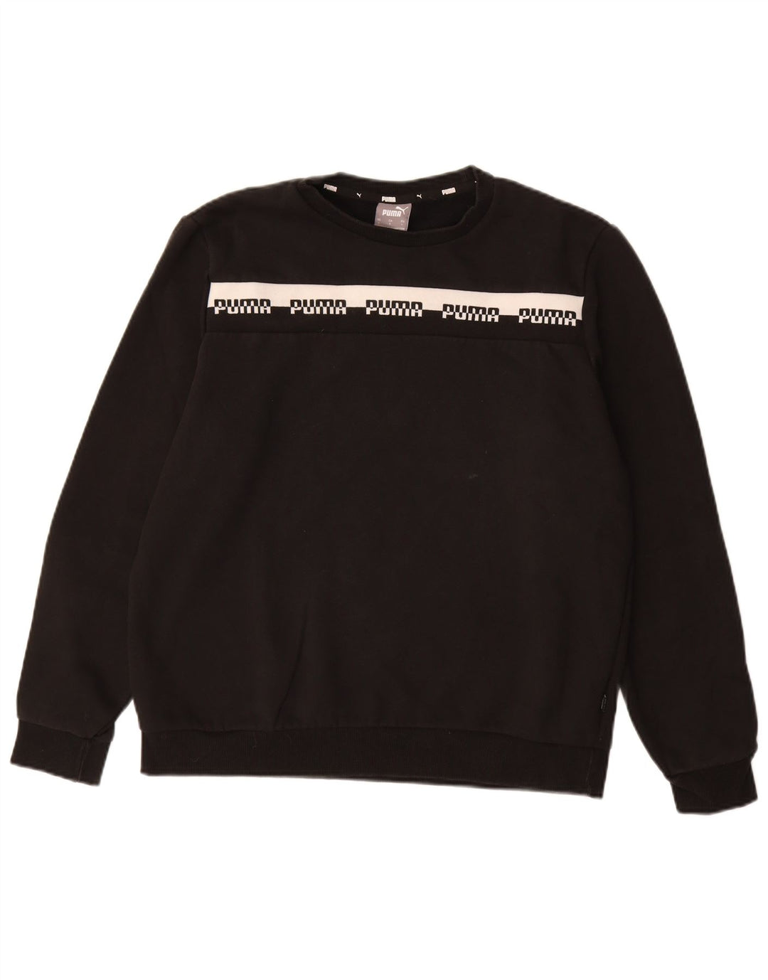 Ανδρικό γραφικό φούτερ PUMA Jumper μεγάλο μαύρο βαμβακερό