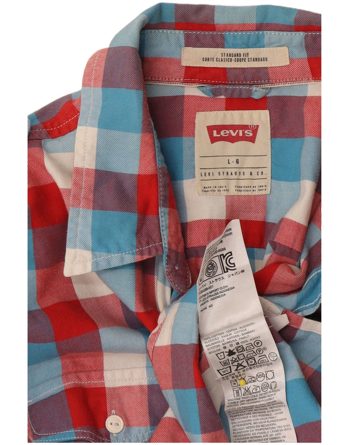 Ανδρικό πουκάμισο Levi's Standard Fit Μεγάλο πολύχρωμο βαμβακερό καρό