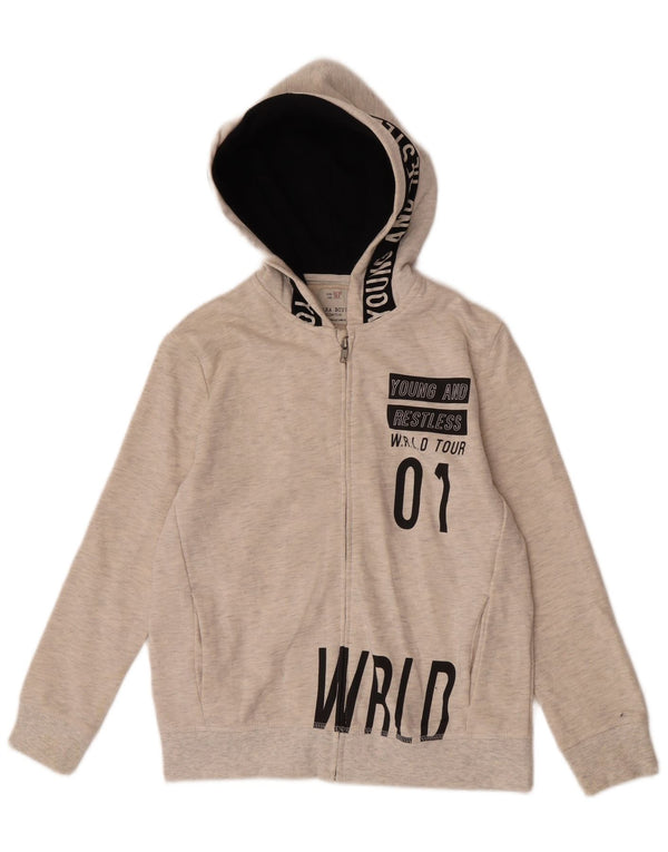 Zara Boys γραφικό πουλόβερ με κουκούλα με φερμουάρ 11-12 ετών