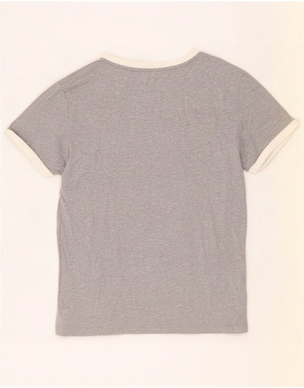 Ανδρικό γραφικό μπλουζάκι Tommy Hilfiger Top Small Grey Colourblock Βαμβακερό