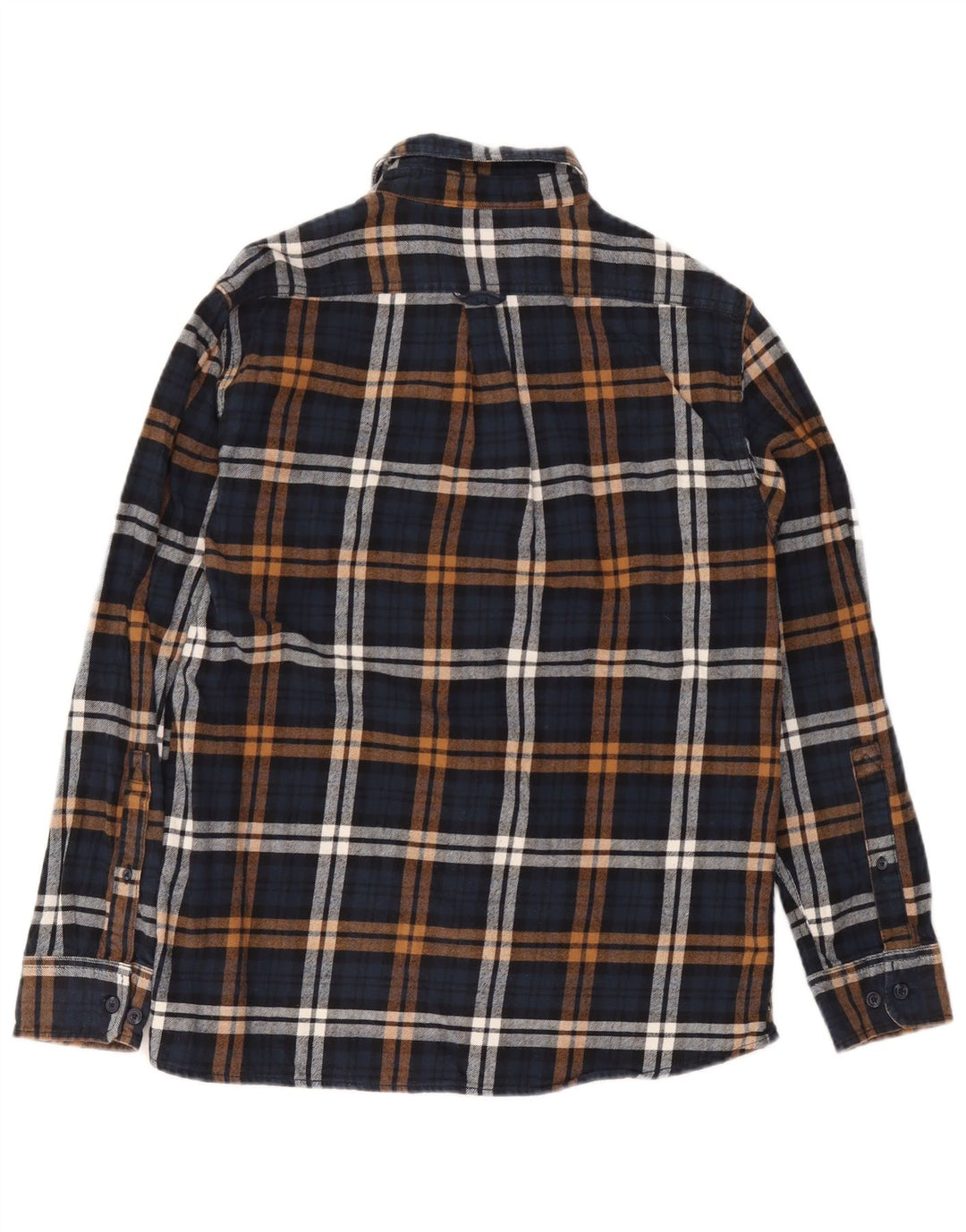 Eddie Bauer Ανδρικό φανελένιο πουκάμισο μεσαίο μπλε καρό βαμβακερό