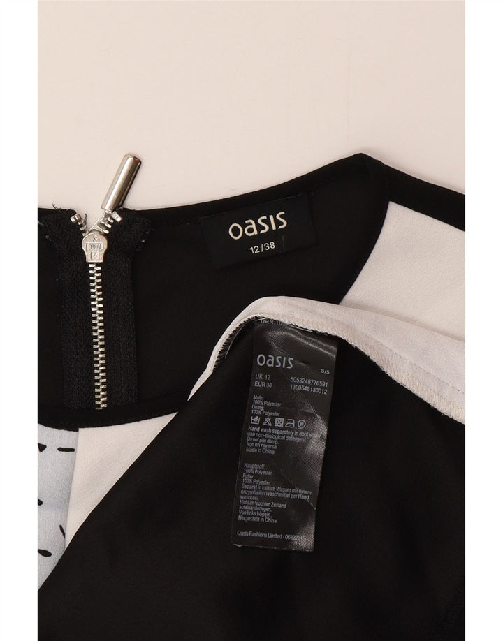 Γυναικείο φόρεμα Oasis Abstract Pattern Sheath UK 12 Medium Blue Colourblock